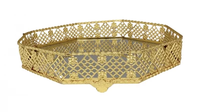 DC BANDEJA    25CM GOLD   TRAY T0182 La Francesa