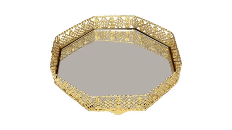 DC BANDEJA    25CM GOLD   TRAY T0182 La Francesa