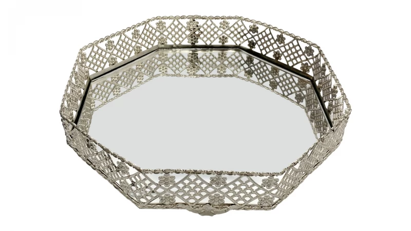 DC BANDEJA    25CM SILVER TRAY T0182 La Francesa