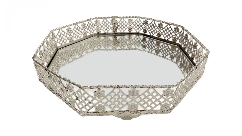 DC BANDEJA    25CM SILVER TRAY T0182 La Francesa