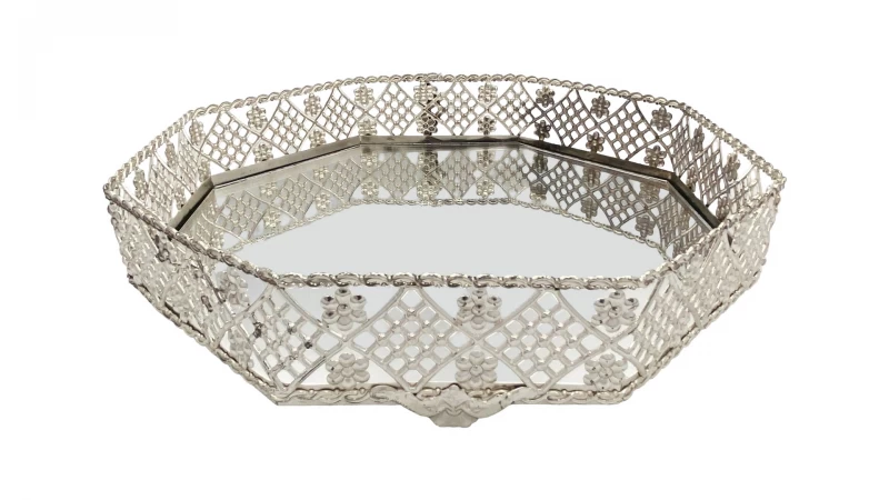 DC BANDEJA    25CM SILVER TRAY T0182 La Francesa