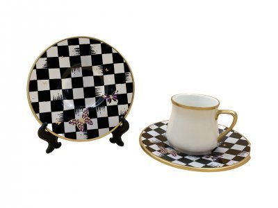 DC  JUEGO DE CAFE C/PRATO 36275 PORCELAN La Francesa