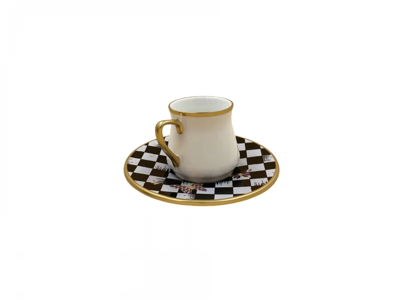 DC  JUEGO DE CAFE C/PRATO 36275 PORCELAN La Francesa