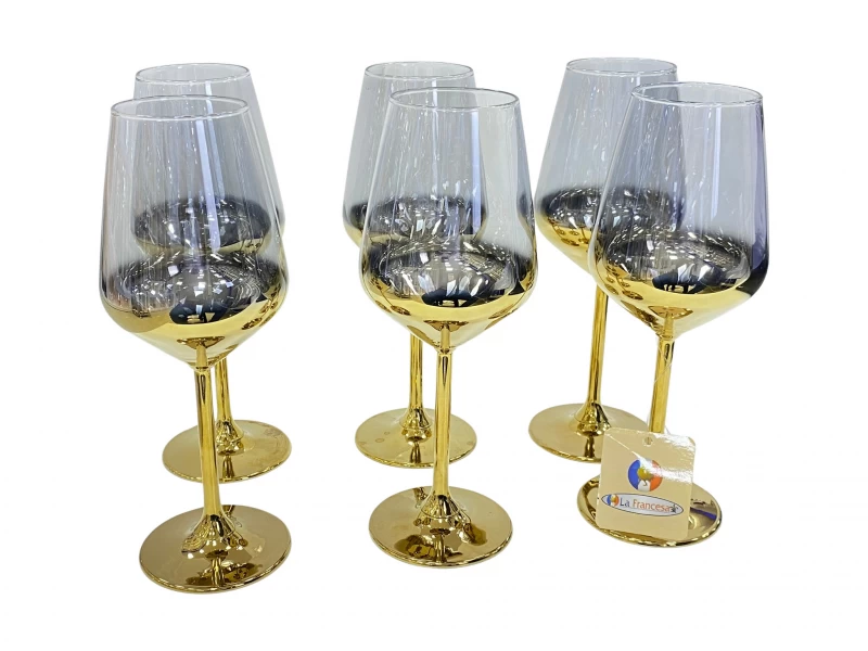 DC  STEMMED GLASS 6PCS   M0440080-000897 La Francesa