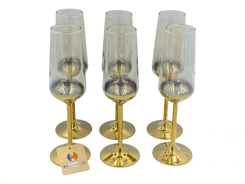 DC  STEMMED GLASS 6PCS   M0440079-000631 La Francesa