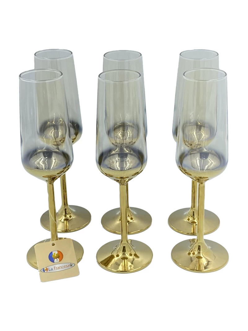 DC  STEMMED GLASS 6PCS   M0440079-000631 La Francesa